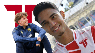 Gelandang Timnas Indonesia, Marselino Ferdinan, resmi diperkenalkan sebagai pemain baru klub Slovakia, AS Trencin, pada Selasa (14/10/2025). (Dok. Instagram/@marselinoferdinan10, @oleromeny)