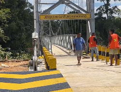 Jembatan Gantung Kiungkang Hampir Selesai, Warga Sekadau Segera Nikmati Akses Lebih Baik
