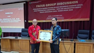 Pemkot Pontianak raih IPKD tertinggi se-Kalbar kategori kota berfiskal tinggi.