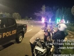 Respon Keluhan Warga, Polsek Sungai Raya Bubarkan Aksi Balap Liar di Arteri Supadio
