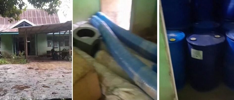 "Sebuah bangunan bekas Puskesmas di Kecamatan Ella Hilir, Melawi, diduga disalahgunakan menjadi gudang penyimpanan alat tambang emas ilegal (PETI) oleh oknum pengusaha."