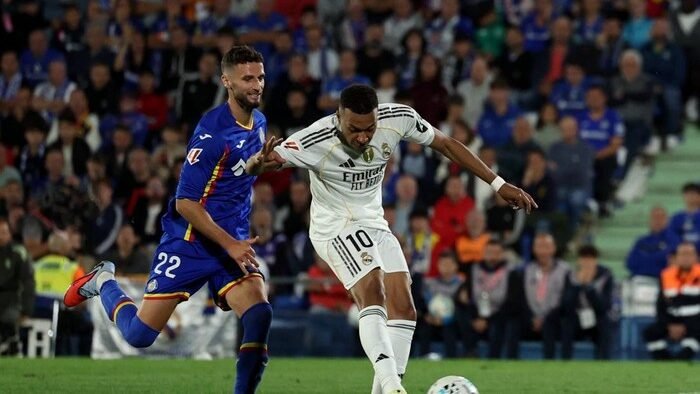 Real Madrid Kalahkan Getafe 1-0, Gol Tunggal Kylian Mbappe