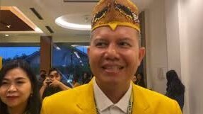 Bupati Gunung Mas Jaya Samaya Monong irit bicara usai diperiksa KPK sebagai saksi kasus dugaan korupsi fasilitas kredit LPEI yang rugikan negara Rp11 T.