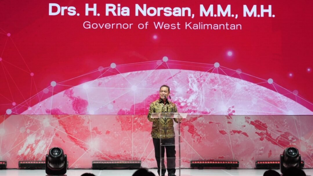 Gubernur Kalbar Ria Norsan saat menghadiri Penandatanganan Kontrak Komersial Transformasi Digital Indonesia-Jepang di Hotel Fairmont Jakarta, Rabu (12/11/2025).