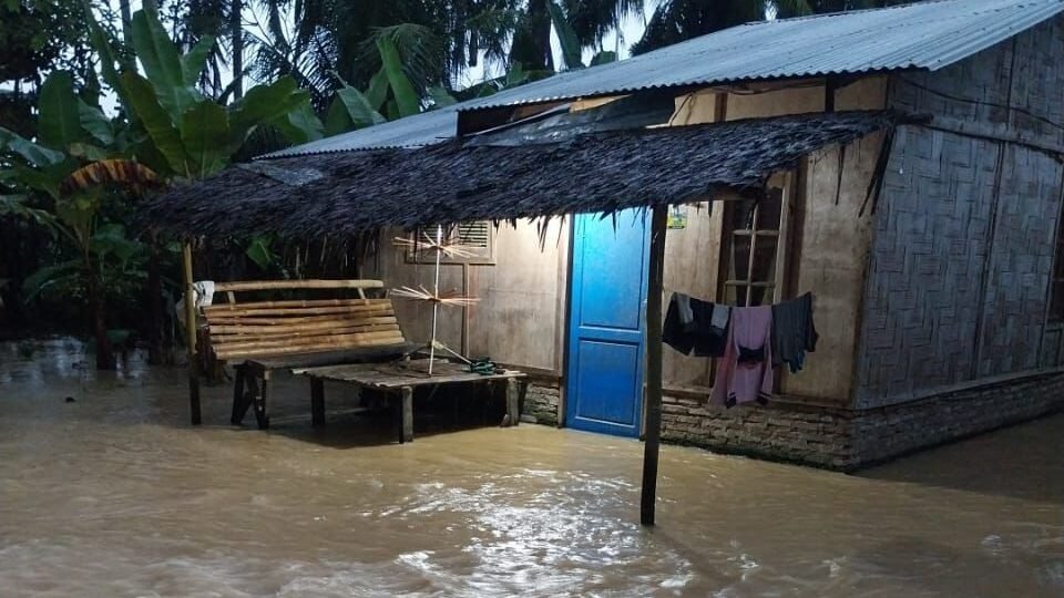 Kondisi banjir di Kabupaten Sedang Bedagai, Provinsi Sumatera Utara, yang dilanda banjir pada Kamis (27/11) pukul 05.50 WIB. Sumber foto: BPBD Kabupaten Sedang Bedagai