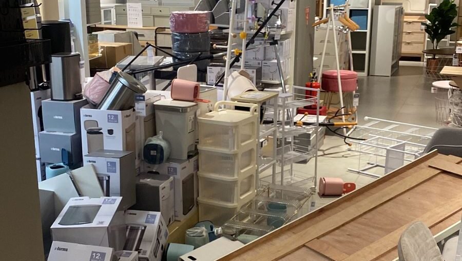 Kondisi pasca gempa di Kota Tarakan, Kalimantan Utara, Rabu (5/11). Sumber BPBD Kota Tarakan