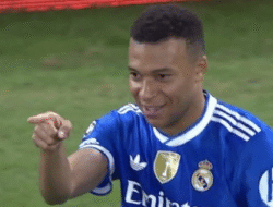 Quat-trick Gila Mbappe Bawa Real Madrid Menang, Melesat ke Puncak Top Skor Liga Champions