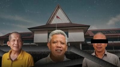 "Muda Mahendrawan (tengah) dan Uray Wisata (kiri), statusnya ditetapkan ulang oleh Pengadilan Negeri Pontianak setelah membatalkan SP3 Polda Kalbar. Keduanya diduga terlibat dalam kasus pemasangan Pipa PDAM Kubu Raya tahun 2013 senilai Rp2,5 miliar."