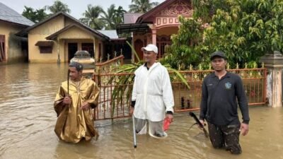 Banjir yang merendam pemukiman rumah warga Kabupaten Aceh Utara, Provinsi Aceh, Kamis (20/11/2025). Sumber Foto: BPBD Kabupaten Aceh Utara