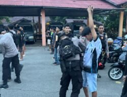 Razia Knalpot Brong, Polres Bengkayang Amankan 30 Remaja dan 25 Motor