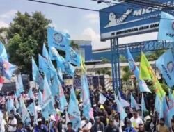 6.000 Buruh KSPSI “Kepung” Pabrik Michelin Cikarang, Tolak Rencana PHK Massal