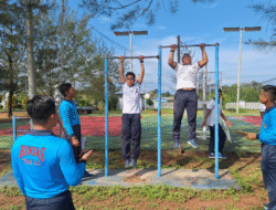Prajurit Lanal Ketapang Jalani Tes Samapta Periodik, Danlanal: Jaga Kondisi Fisik Tetap Prima