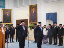 Prabowo Lantik Wakil Ketua MA dan Pimpinan BRIN di Istana Negara