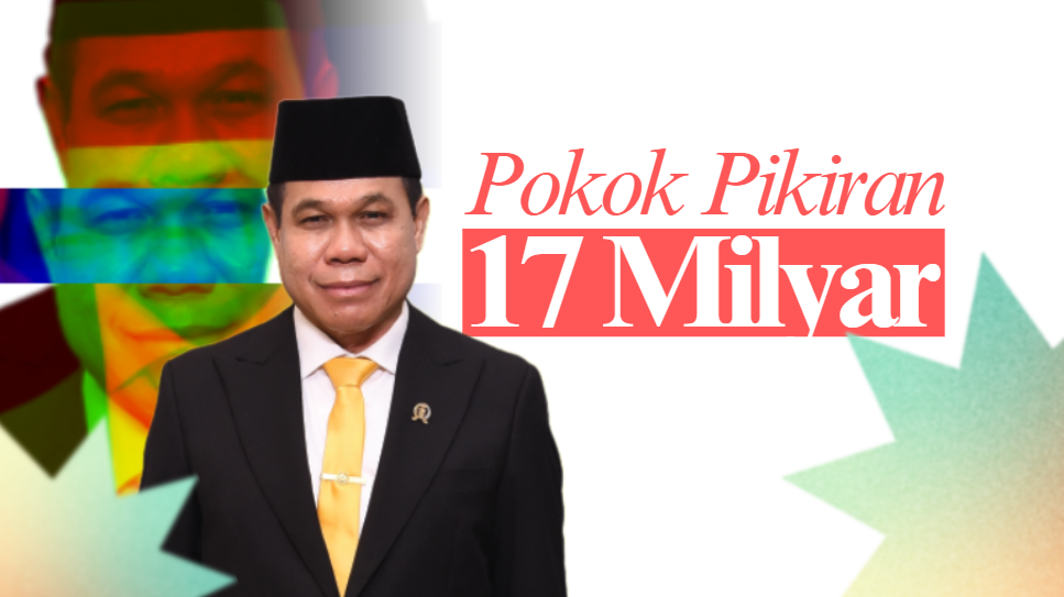 Wakil Ketua DPRD Kalbar Prabasa Anantatur dengan teks Pokok Pikiran 17 Milyar yang menjadi sorotan dugaan penyimpangan anggaran. (Dok. Ilustrasi/Faktakalbar.id)