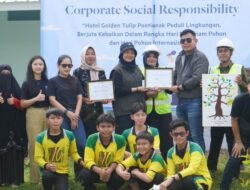 Peringati Hari Pohon, Golden Tulip Pontianak Gandeng Gemawan Hijaukan SMPN 10 Pontianak