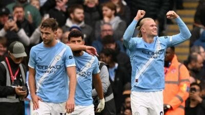 Hasil Man City vs Bournemouth 3-1: Haaland Brace