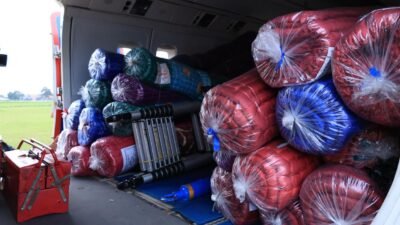 "Penanganan bencana Sumatera Utara dipercepat. 4,4 ton logistik tambahan berupa perahu karet, tenda, hingga genset kembali diberangkatkan hari ini."