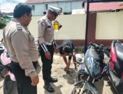 Polres Kayong Utara ‘Bersih-bersih’ Knalpot Brong, Pelanggar Langsung Kena Tilang