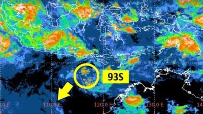 Bibit siklon tropis 93S analisis (11/12/2025). (Dok. BMKG)