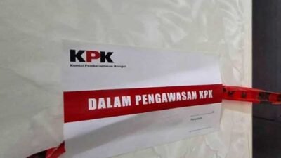 Ruangan di Dinas Kesehatan Lampung Tengah yang beberapa waktu lalu disegel oleh satgas KPK