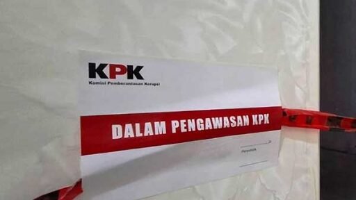 Ruangan di Dinas Kesehatan Lampung Tengah yang beberapa waktu lalu disegel oleh satgas KPK