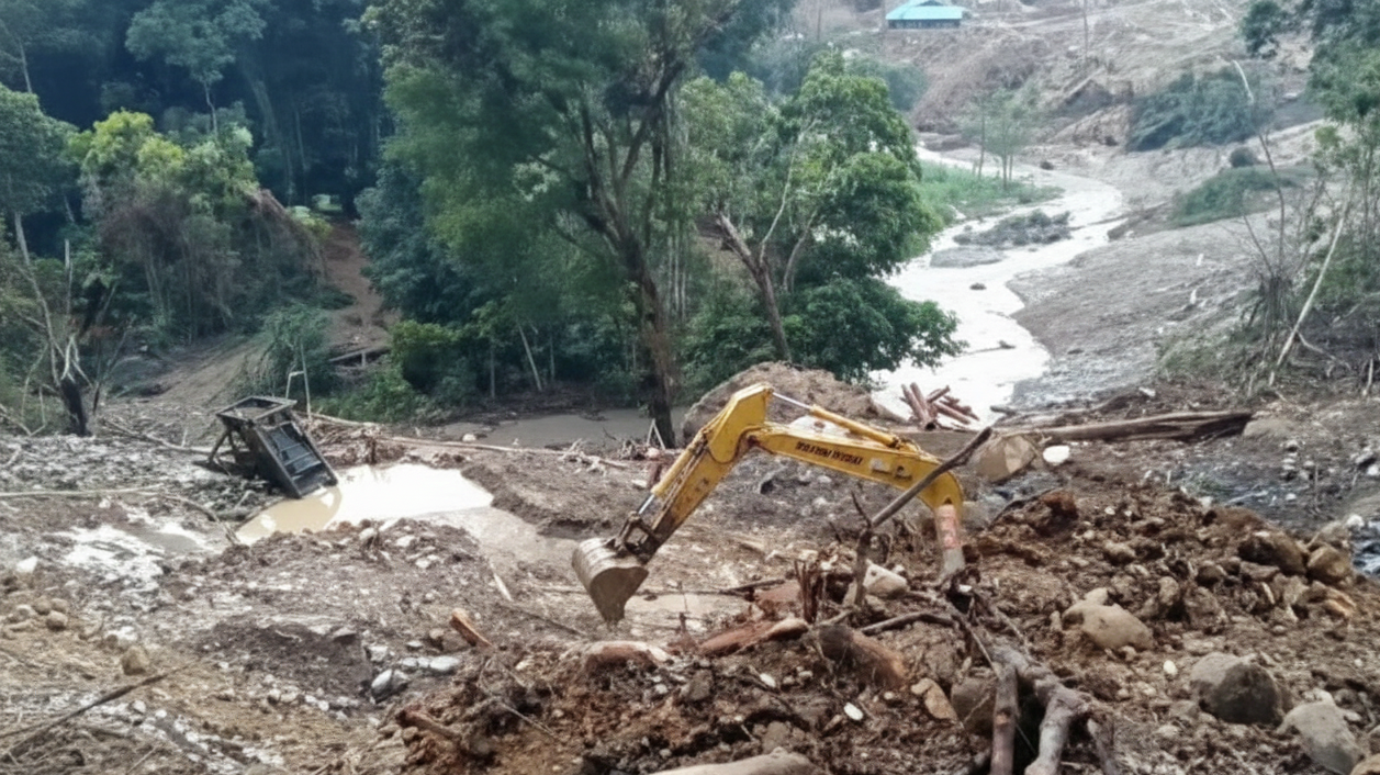 Salah satu pertambangan ilegal di wilayah Sumatera (Dok. Ist)
