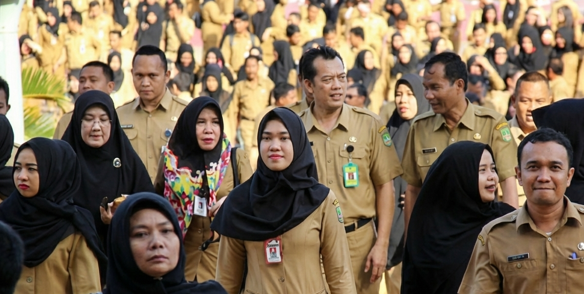 Jelang pergantian tahun 2025, pemerintah menerapkan sistem kerja fleksibel (FWA) bagi ASN pada 29-31 Desember (Dok. Ist)