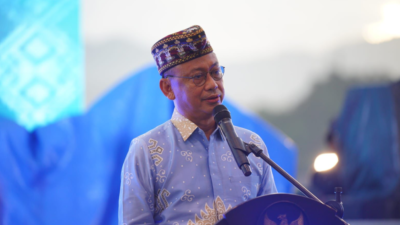 Wali Kota Pontianak sekaligus Ketua Komwil V APEKSI Kalimantan, Edi Rusdi Kamtono, menyampaikan pidato akhir tahun dalam forum APEKSI Outlook di Bandar Lampung, Sabtu (20/12/2025). (Dok. HO/Faktakalbar.id)