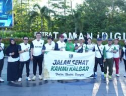 Milad KAHMI ke-59, Gubernur Ria Norsan dan Sekda Harisson Kompak Jalan Sehat di Taman Digulis