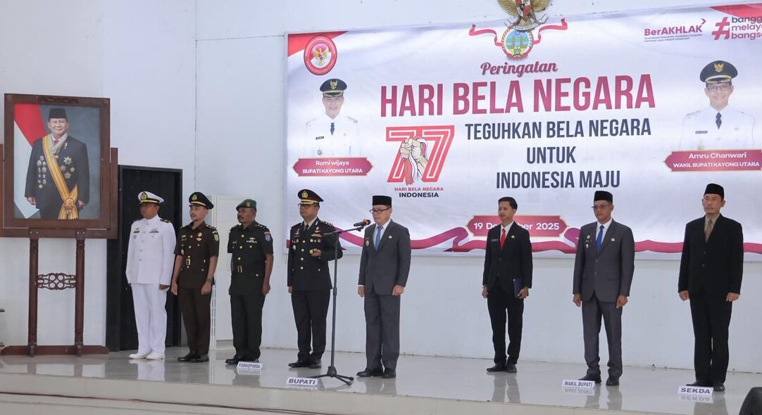 Upacara peringatan Hari Bela Negara di Kab. Kayong Utara (Foto: HO: Faktakalbar.id)