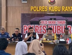 Rilis Akhir Tahun 2025, Polres Kubu Raya Tuntaskan 437 Kasus Pidana