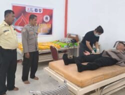 Peringati HUT Satpam ke-45, Polres Sanggau dan PMI Gelar Aksi Donor Darah