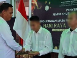 110 Warga Binaan Rutan Sanggau Terima Remisi Natal, Tiga Narapidana Langsung Hirup Udara Bebas