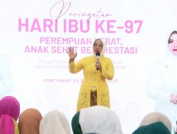 Hadiri Peringatan Hari Ibu di Pontianak, Erlina Ria Norsan Puji Kolaborasi Lintas Sektor dan Ketangguhan Perempuan