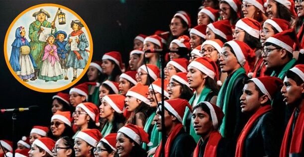 Kelompok paduan suara menyanyikan lagu-lagu Natal dengan penuh sukacita untuk menghidupkan semangat kebersamaan di hari raya. (Dok. Ist)