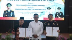 Sambut KUHP Nasional, Kejati dan Pemprov Kalbar Teken MoU Penerapan Pidana Kerja Sosial