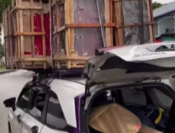 Bahayakan Pengguna Jalan, Satlantas Polres Sanggau Tindak Tegas Mobil Penumpang Overload