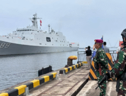 Dukung Diplomasi Maritim, Yonmarhanlan III Amankan Kedatangan Dua Kapal Perang Cina di Tanjung Priok