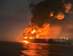 Perang Laut Hitam Masuki Babak Baru: Drone Laut Ukraina ‘Bakar’ Kapal Tanker Minyak Rusia