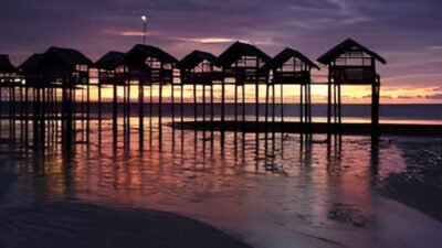 Pantai Tanjung Belandang pada sore hari. (Dok. Ist)