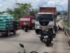 Truk Kontainer Patah As, Arus Lalu Lintas Macet di Jembatan Kapuas 2 Sempat Lumpuh Total