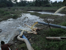 Air Mulai Surut, BNPB dan Warga Langkat Kebut Perbaikan Tanggul dan Pompanisasi
