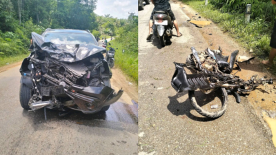 Dua kendaraan yang terlibat dalam kecelakaan maut di Kecamatan Toba diamankan petugas. Pihak kepolisian masih mendalami kronologi peristiwa yang merenggut satu nyawa ini berdasarkan bukti fisik di TKP.