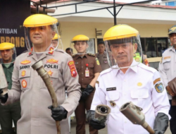 Dinilai Mengganggu Ketertiban Umum, 424 Knalpot Brong di Sintang Berakhir Dimusnahkan