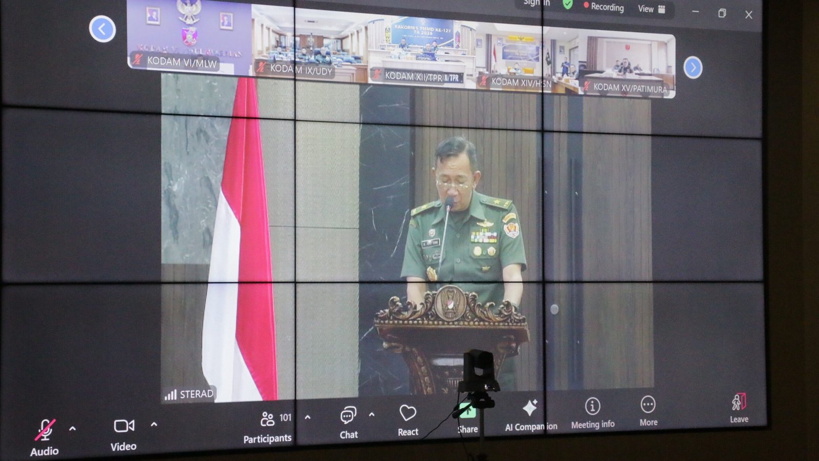 Rapat Koordinasi Teknis (Rakornis) TMMD ke-127 di Ruang Rapat Puskodalopsdam XII/Tpr, Kamis (29/1/2026).