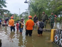 Banjir Rendam 500 Hektare Sawah di Indramayu, Petugas Pantau Desa Kertawinangun