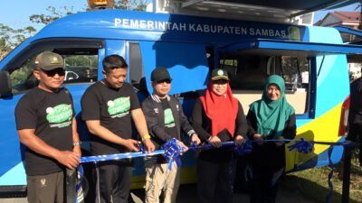 Bupati Sambas Satono membuka CFD Sambas, pada Minggu (18/1/2026). (Dok: Pemkab. Sambas)