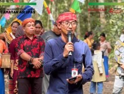Dampingi Bupati, Camat Air Upas Apresiasi Gelaran Adat Membayar Niat di Membuluh Baru
