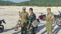 Danrem 121/Abw Brigjen TNI Purnomosidi saat meninjau lokasi rencana pembangunan Batalyon TP 836/PP di Bengkayang. (Dok. HO/Faktakalbar.id)