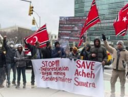 Gelar Aksi di Markas PBB, Diaspora Aceh Desak Pemerintah Tetapkan Status Darurat Nasional